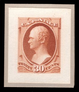 MOMEN: US STAMPS # 217P2 SMALL DIE PROOF ON WOVE $200 LOT #16388-40