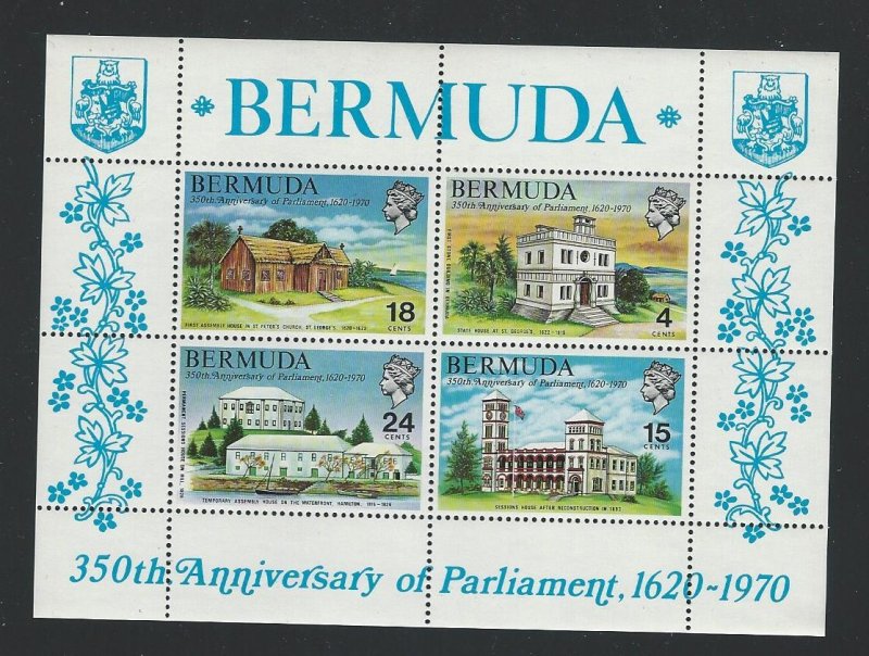 Bermuda souvenir sheet  mnh SC 275a