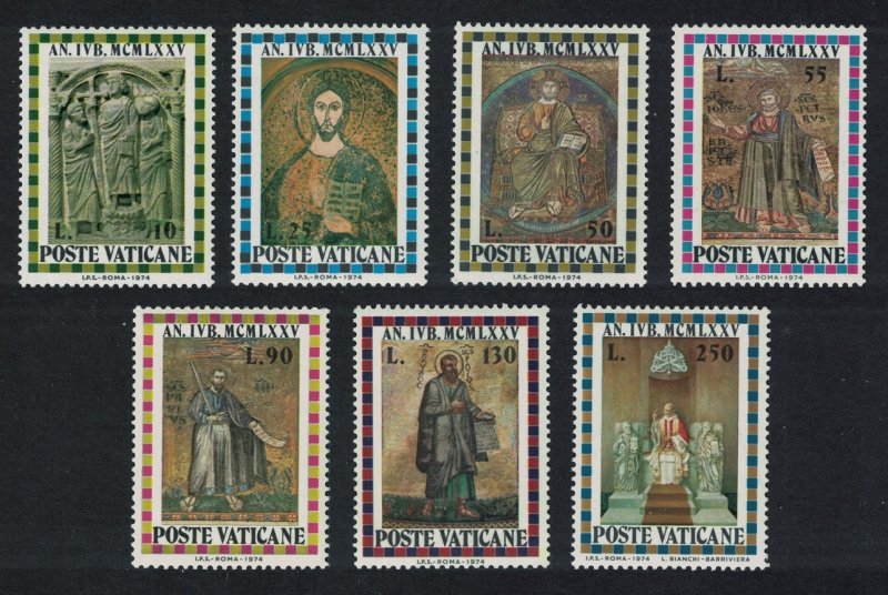 Vatican Christ St Peter St Paul Holy Year 7v 1974 MNH SC#561=571 SG#622=632