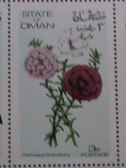 OMAN-WORLD FAMOUS LOVELY GARDEN FLOWERS MNH S/S VF-EST.VALUE $12