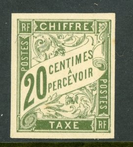 French Colony 1894 General Issues 20¢ Postage Due Scott #J18 Mint D862