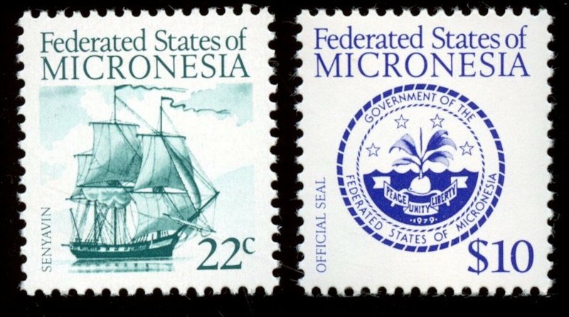 Micronesia - Sc# 34, 39.  MNH.  2017 SCV $15.35