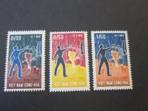 Vietnam 1964 Sc 239-41 set MNH