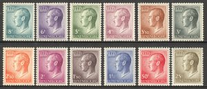 Luxembourg Scott 418-29 Unused LHOG - 1965-71 Grand Duke Jean - SCV $4.50