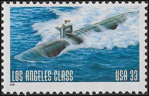 #3372 33c Los Angles Class Submarine 2000 Mint NH