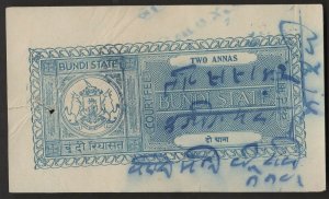 1 BUNDI (INDIAN STATE) Stamps