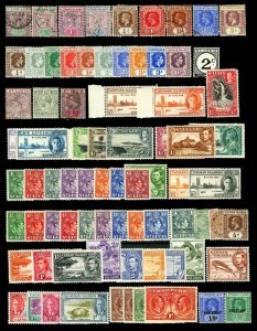 British Caribbean 1890-1950 Leeward Islands, St. Lucia & Cayman Islands Lot M&U