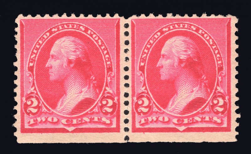 MOMEN: US STAMPS #220a-220c SCARCE COMBINATION PAIR MINT OG H LOT #79987*
