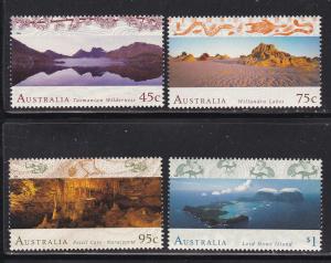 AUSTRALIA 1485-88 MNH 1996 World Heritage Sites