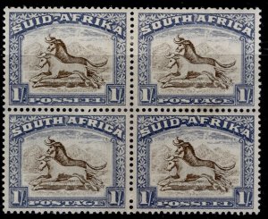 SOUTH AFRICA GVI SG62, 1s brown & chalky blue, M MINT. Cat £110. PAIR