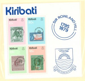 Kiribati #344A  Souvenir Sheet (Stamps On Stamps)