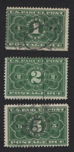 United States USED Scott Number JQ1 JQ2 JQ3   F-VF   - BARNEYS