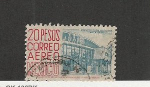 Mexico, Postage Stamp, #C198a Type II Used, 1952 Airmail