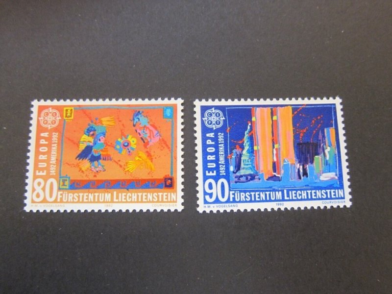 Liechtenstein 1992 Sc 979-80 set MNH