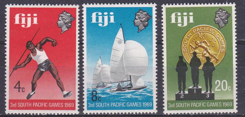 Fiji 280-82 MNH 1969 3th South Pacfic Games