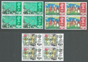 FIJI 1969 Solomon's Campaign set fine used blocks of 4.....................61567