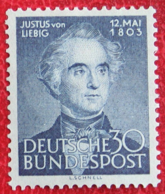 GERMANY 1953 Justus von Liebig MH Scott# 695 SG 1092 Mi 166