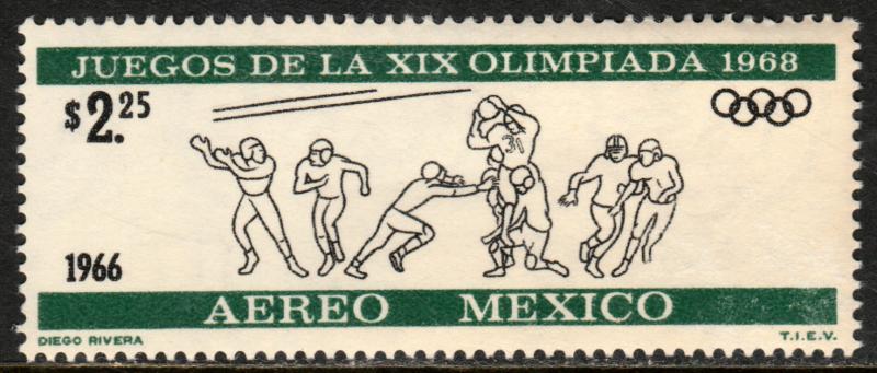 MEXICO C319, $2.25P 2nd Pre-Olympic Issue - 1966 MINT, NH. VF.