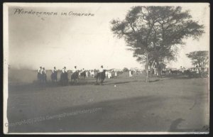 Germany 1911 SW Africa DSWA Omaruru Horse Race  RPPC Cover 113048