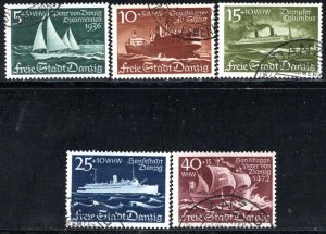 Danzig - Scott # B28 - B32, used