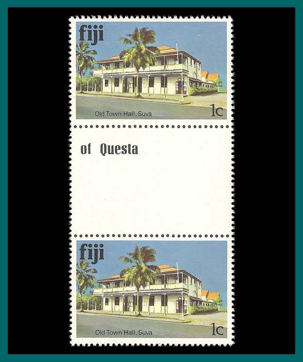 Fiji  1979 Old Town Hall, gutter pair, MNH 