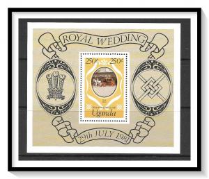 Uganda #317 Royal Wedding Souvenir Sheet MNH