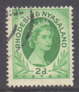 Rhodesia Nyasaland Scott 143 - SG3, 1954 Elizabeth II 2d used