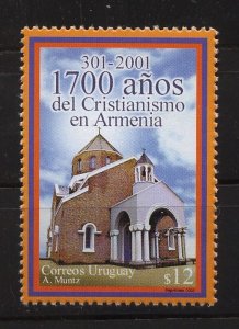 2002 Uruguay Christianity in Armenia religion church #1944 ** MNH