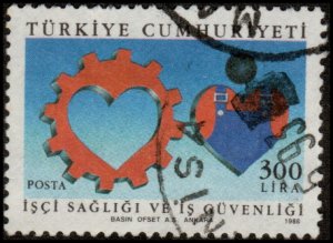 Turkey 2401 - Used - 300L Occupational Safety and Health (1988) (cv $0.50)