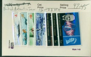 BRITISH ANTARCTIC TERR #16-23, Mint Never Hinged, Scott $47.45