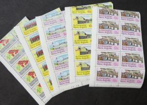 EDW1949SELL : ST KITTS 1978 Scott #355-69. 10 Complete sets. All VF MNH Cat $108