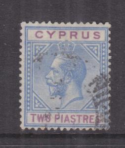 CYPRUS, 1912 KGV, Script CA, 2pi. Blue & Purple, used.