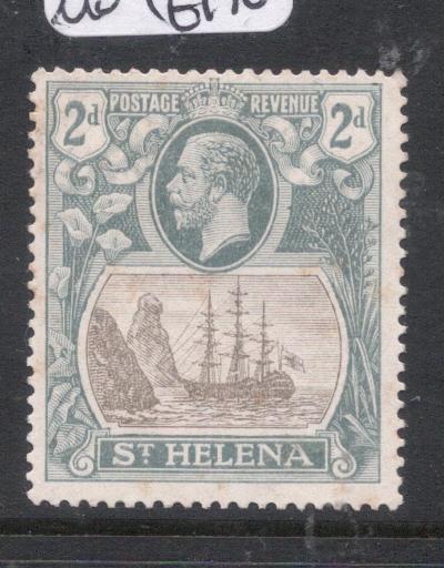 St Helena SG 100a Broken Mast Flaw MOG (7dmc)