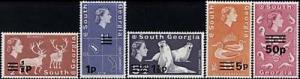 South Georgia SG18a-19/25/55/66 Mint