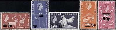 South Georgia SG18a-19/25/55/66 Mint