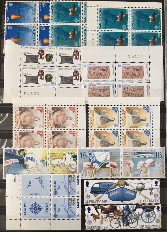 GB Sweden Cyprus Malta Europa MNH +Blocks+Booklets Mixture(Apx350)(TK76) 