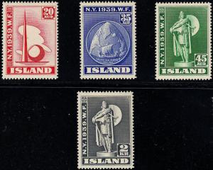 ICELAND 213-216 VF NH (22019)