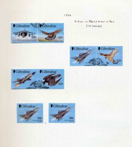 GIBRALTAR 1999 Definitives ships birds to 5 Pounds sheets Used(85+)RAZ729