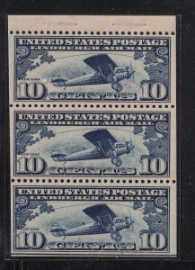 1928 Lindbergh booklet pane 10c Sc C10a Position J MNH CV $115 (AM