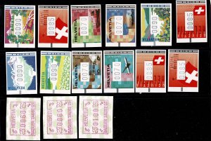 Switzerland modern vended labels mint selection