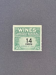 RE126, Wines 14 Cents, Mint, CV $19.00