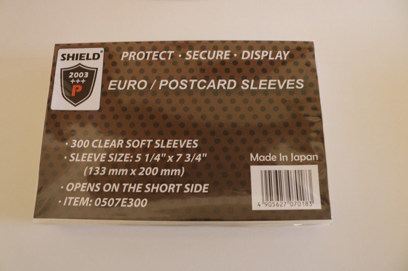 600 Sleeves 5 1/4 x 7 3/4 For European FDC / Postcard Sleeves