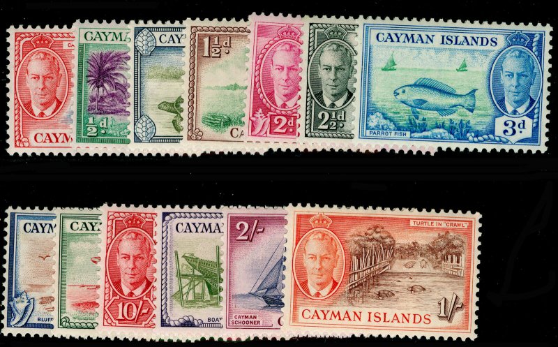 CAYMAN ISLANDS SG135-147, COMPLETE SET, NH MINT. Cat £80.