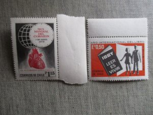 Chile, Scott# 417, 429, MNH