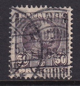Denmark  #68  used  1905  Christian IX  50o