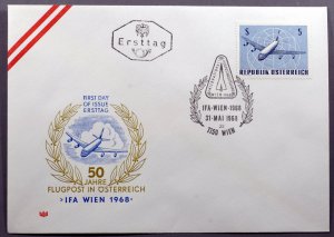 Austria #C63 First Day Cover IFA Wien 1968