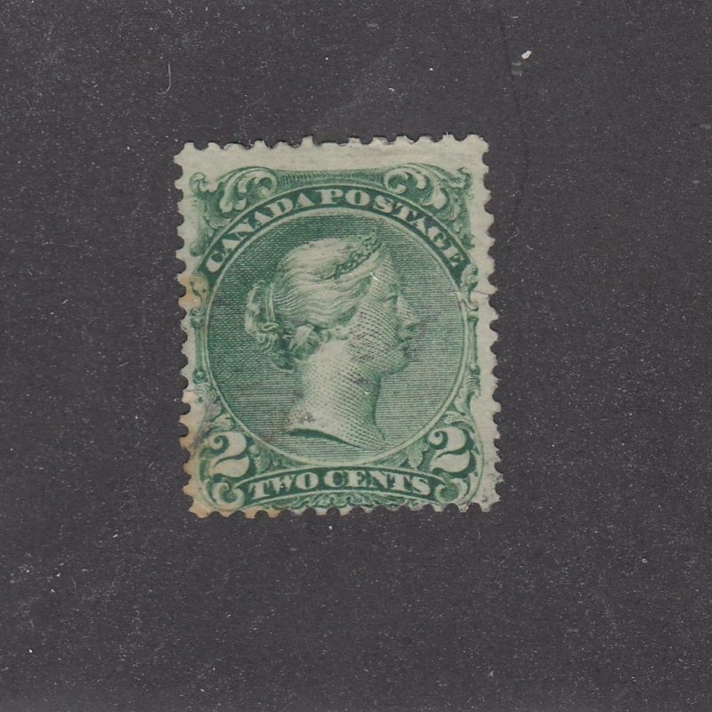 CANADA # 24 FVF-2cts LARGE QUEEN FACE FREE CANCEL CAT VALUE $60