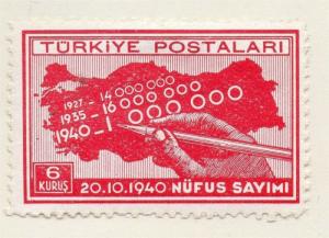 Turkey 1940 Early Issue Fine Mint Hinged 6k. 185608