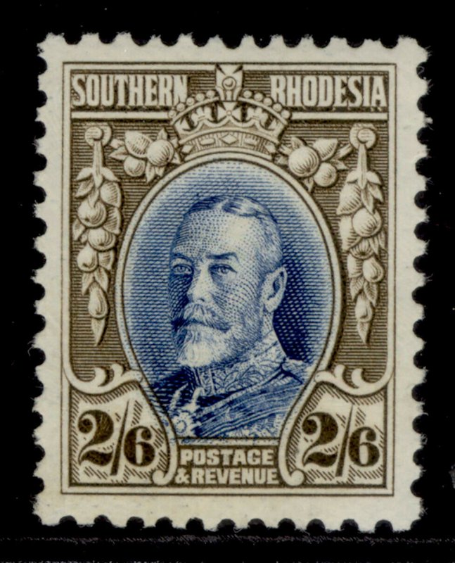SOUTHERN RHODESIA GV SG26a, 2s 6d blue and drab, VLH MINT. Cat £32. PERF 11½