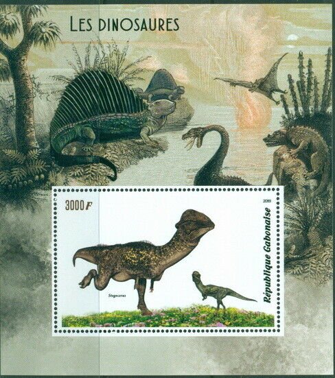 DINOSAURS PREHISTORIC ANIMALS FAUNA MNH STAMPS SET